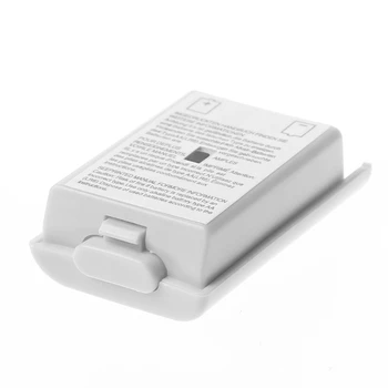 1 BUC Baterie AA Capacul din Spate Caz Shell Pack White pentru xbox 360 Wireless Controller