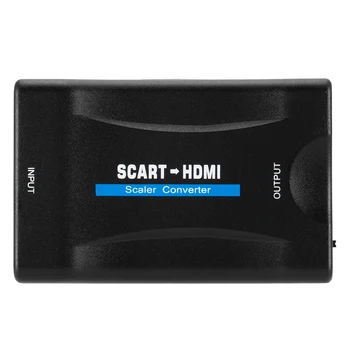 1080P SCART la HDMI compatibil Audio-Video de Lux Convertor de Semnal Adaptor Receptor HD Priza TV cu Cablu USB Pentru Acasă TV HD