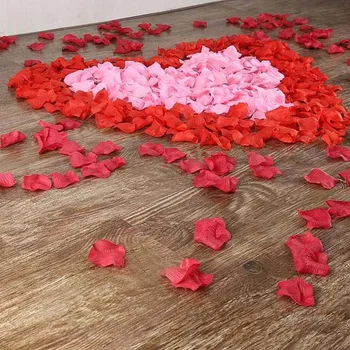 1500Pcs Fals Petale de Trandafiri de Ziua indragostitilor Artificiale Filigran Aniversare Seara Romantica de Nunta de Decorare