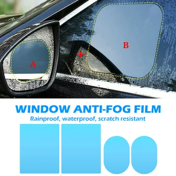 2 buc Auto Retrovizoare Oglinda Geam Lateral Film Impermeabil Anti-Ceață, Ploaie-Dovada de Protecție Autocolant Auto Oglinda Geam Claritate Folii