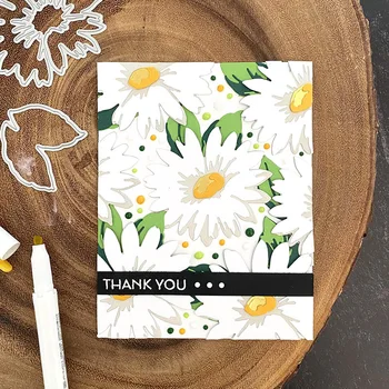 2021 Nou Flori de Crizantema Moare de Tăiere DIY Scrapbooking Relief Hârtie Rama Foto Timbre Meserii Șablon Mucegai Șabloane