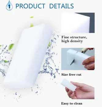 20buc/set melamina sponge Burete Magic Eraser Melaminat detergent pentru Bucătărie, Birou, Baie de Curățare Nano burete 10x6x2cm