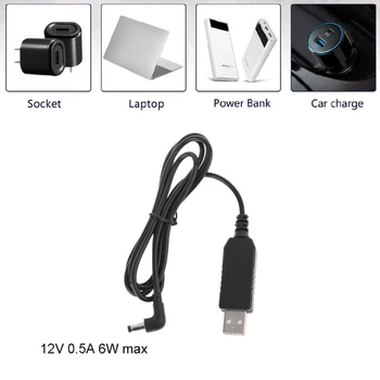 3.4 m Universal de 90 de Grade USB 5V La 12V 5.5x2.1mm Pas Cablu Adaptor Pentru Router Difuzor LED-uri CCTV aparat de Fotografiat