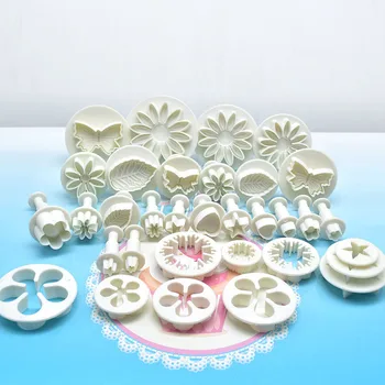 33pcs Piston Fondant de Tăiere Tort de Instrumente Cookie Mucegai Biscuit Mucegai DIY Meșteșug 3D Bakeware Seturi Noi de Copt Mucegai produse de Patiserie produse de Patiserie