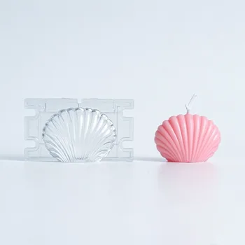3D Sea Shell Forma Lumânare Mucegai din Plastic DIY Mucegai Mici Shell Mould Pentru Tort de produse de Patiserie de Copt Instrumente de Decorare Săpun Manual Mucegai