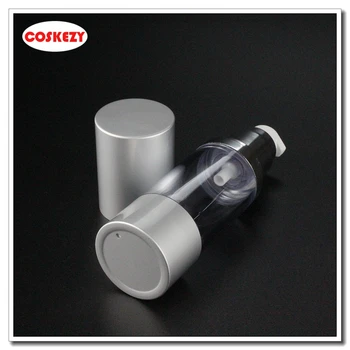 50pcs 30ml flacoane airless cu pompa ,30 ml airless, pompa de sticlă pentru cremă, aluminiu 30ml airless cosmetice sticla cu pompa