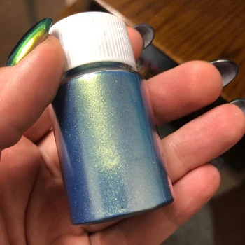 8 Culori - Ultra-Fine Cameleon Metalizat Chrome Unghii Pigment 10g Pigment Sclipici Magic Nail Art Perla Pulbere Cameleon Putere,656