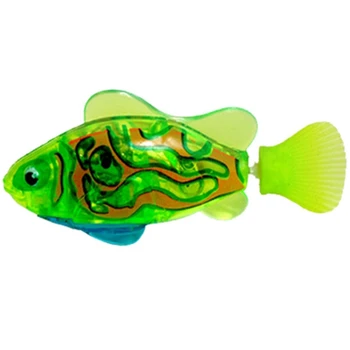 Baterie-Alimentat de Pește Pisică Jucărie de Apă Activat LED-uri de Înot Pește Jucărie de Pește Pisică Jucărie