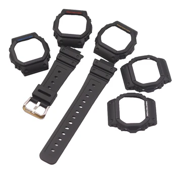 Ceas accesorii sunt potrivite pentru Casio G-SHOCKDW5600 5000 5030 5025 pătrat mic de sex masculin și de sex feminin de rășină curea