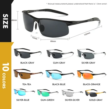 CoolPandas Polarizate Bărbați Aluminiu ochelari de Soare de Conducere Oglindă Lentile de sex Masculin Ochelari de Soare Pentru Barbati Femei UV400 Ochelari de Oculos De Sol