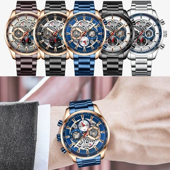 CURREN Brand de Lux Ceas Pentru Bărbați ceasuri de Mînă Cu Mâinile Luminos Sport Chronograph Ceas din Oțel Inoxidabil Relogio Masculino 8391