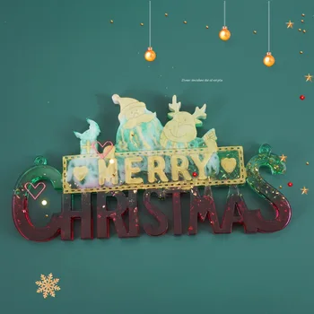 DIY Rășini Epoxidice Cristal Mucegai Moș Crăciun Scrisori de Listare Decorative Decorare Mucegai Silicon