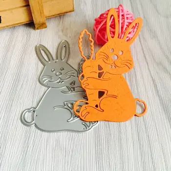 Easter Bunny Iepure de Metal de Tăiere Moare Stencil DIY Scrapbooking Album Timbru Carte de Hârtie Relief Meserii Decor Meserii AXYE