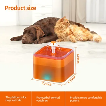 Electric Cat Fântână de Apă Automate de Companie Potabilă Alimentator Dozator Recipient CONDUS de Nivel de Apă de Afișare Pentru Câini Pisici Bea