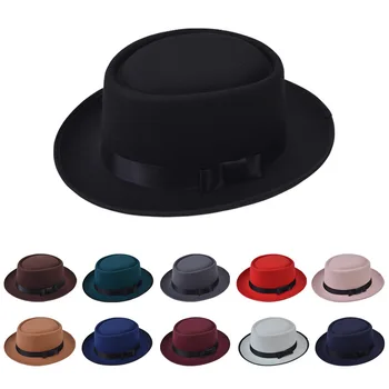 Fedora Pălărie Bărbați Solid Margine Largă de Pălării de Vară în aer liber Palarie de Soare Pălării Pălării de Cowboy de Vară de Moda Negru de Jazz Hat Mens Palarii si Sepci