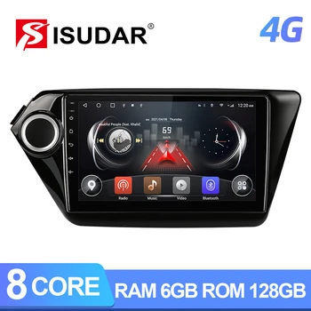 ISUDAR T72 QLED Android 10 Radio Auto Pentru KIA RIO 3 de Navigare GPS Receptor Stereo cu Ecran Octa Core RAM 6GB 4G Nu 2din