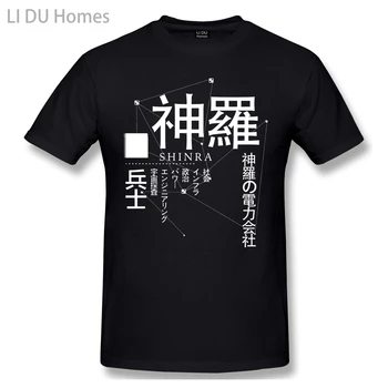 LIDU T-Shirt pentru Bărbați Shinra Electric Power Company Bumbac Final Fantasy tricouri Haioase Plus Dimensiune Haine