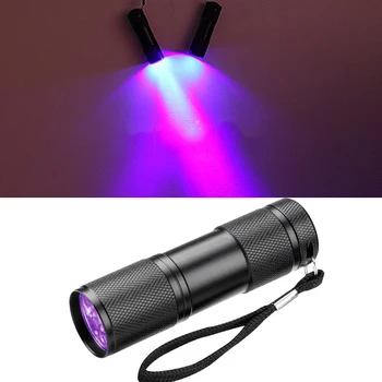 Mini Blacklight Cerneala Invizibila Marker 21LED 12LED UV Ultra Violet Lanterna LED-uri Lanterna 3xAAA Baterii alimentat
