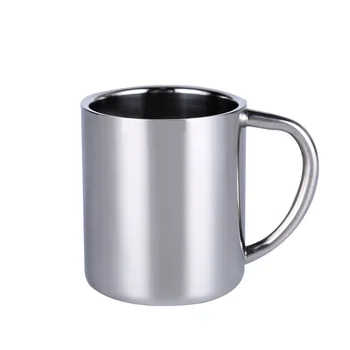 NANGUFANG/200 ML din oțel inoxidabil copii cană cu mâner anti-opărire cafea cu lapte bea o ceașcă de ceai în aer liber, sport, turism metal cana