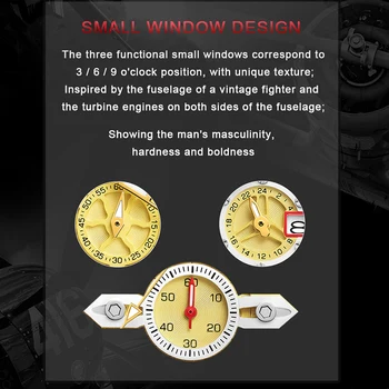 NAVIFORCE Top Brand de Lux Barbati Casual de Aur de Moda Ceas de mână din Oțel Inoxidabil Luminos rezistent la apă, Cronograf Cuarț Ceas pentru Bărbați