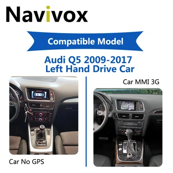 Navivox 2 DIN comentarii: 8,8 Inci Car DVD Player Pentru Q5 2009-2017 GPS Navi casetofon Stereo Șeful Unității Android 10.0 2G 32G Auto Radio
