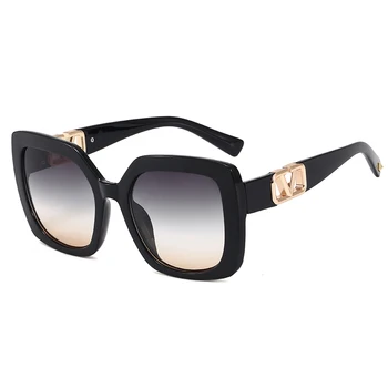 Noi 2021 ochelari de Soare pentru Femei Brand de Lux de Designer Supradimensionate Pătrat Ochelari de Soare de Vara pentru Femeie Nuante de Stil UV400 Tricolor Cadru