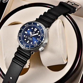 PAGRNE DESIGN 300M Diver Sport Mecanice Bărbați Ceas de Lux Safir de Sticlă NH35 de Afaceri de Moda Ceas Automatic Reloj Hombre