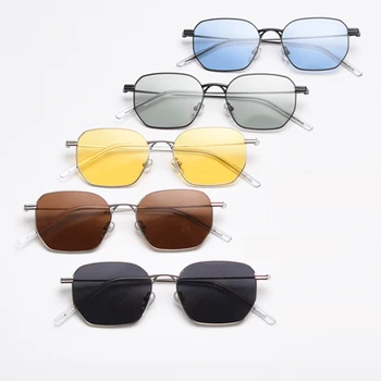 Peekaboo poligonale bărbați ochelari de soare polarizat albastru verde uv400 masculin pătrat ochelari pentru femei octogon de înaltă calitate 2022 galben