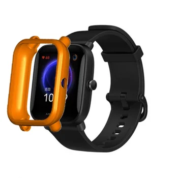 Placare TPU Capacul Protector Pentru Xiaomi Amazfit Bip S U Pro Smartwatch Caz Marginea Cadru Coajă Moale Pentru Huami Amazfit Bip/U/Lite