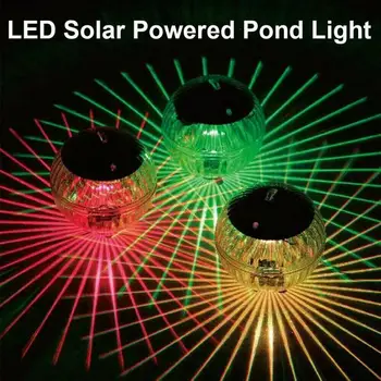 Plutitoare de Lumină LED-uri Lumina Disco Piscina cu LED-uri Impermeabil energiei Solare Multi-Culoare Schimbare de Apă Derivă Lampa de Securitate Dropship