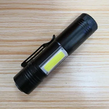 Q5 Partea COB Buzunar Lumini Flash Mini Lanterna LED-uri Lumina de Lucru de Mână Lanterna Cu Clip Flash Lampa Lanterna Baterie AA de Mare Puternic