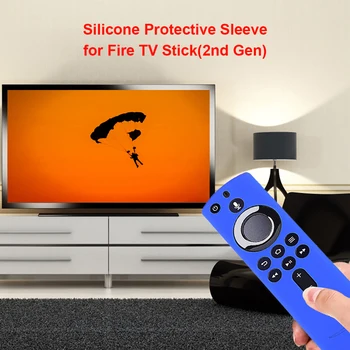 Silicon de Caz Capacul de Protecție a Pielii de la Distanță Controler de Praf Protector Maneca pentru Amazon Foc TV Stick 2nd Gen