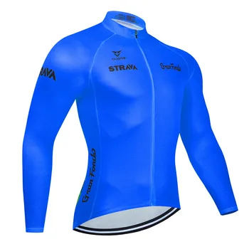 STRAVA 2020 ciclism jersey cu mânecă lungă jersey ciclism, respirabil și uscare rapida de protecție solară de biciclete de munte ciclism jersey top